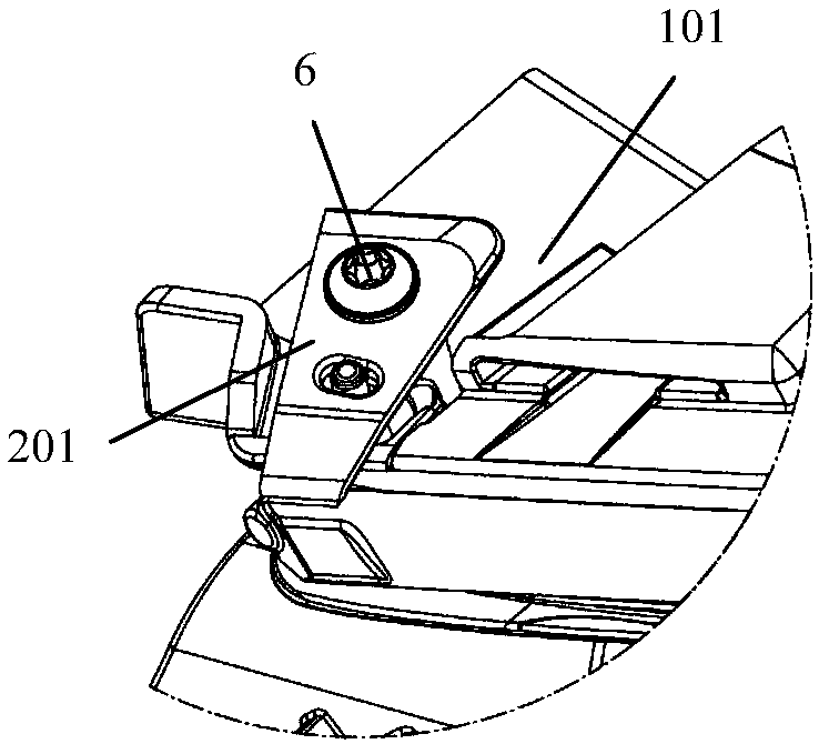 Light guide fixing assembly for vehicle lamp, vehicle lamp and vehicle