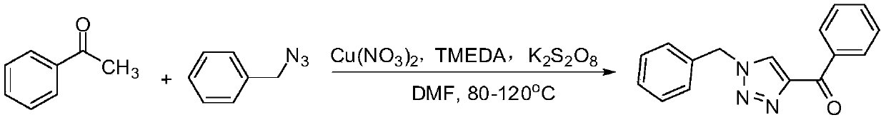 One-pot method for synthesizing 4-acetyl-1,2,3-triazole compounds