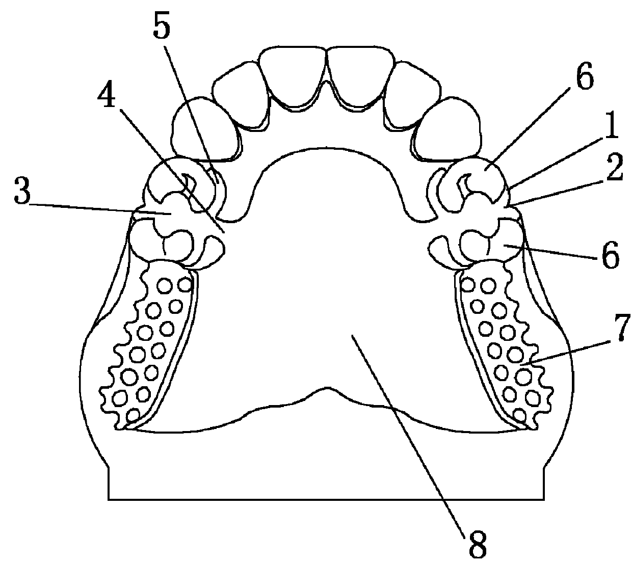 Combined short arm clasp for removable partial denture