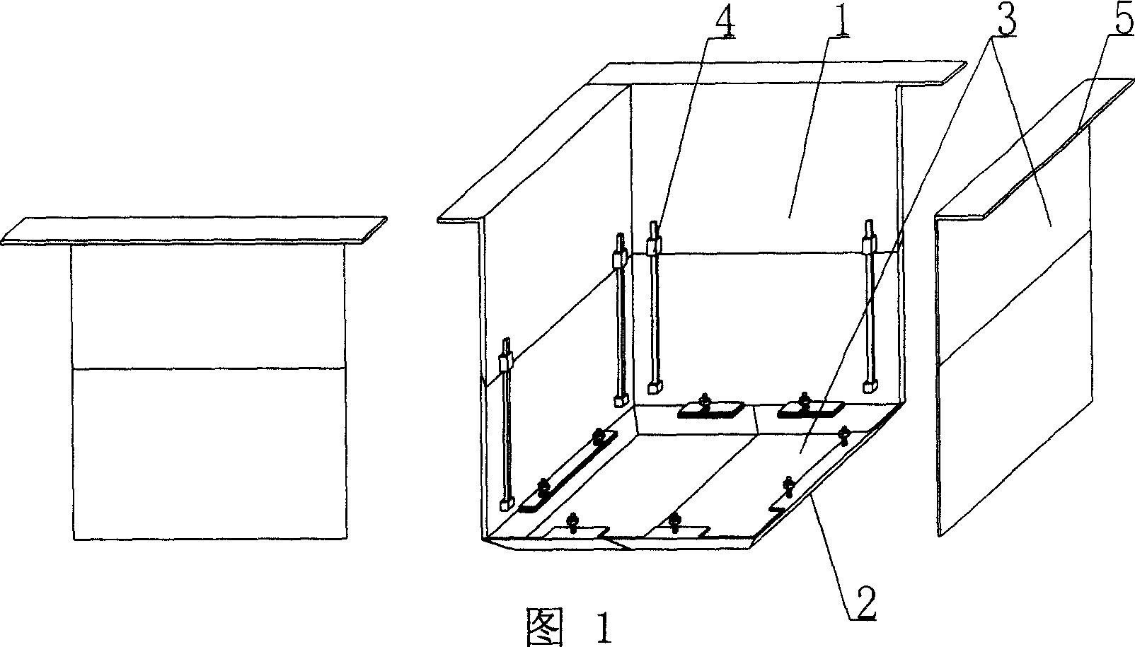 Forming die for component of die body