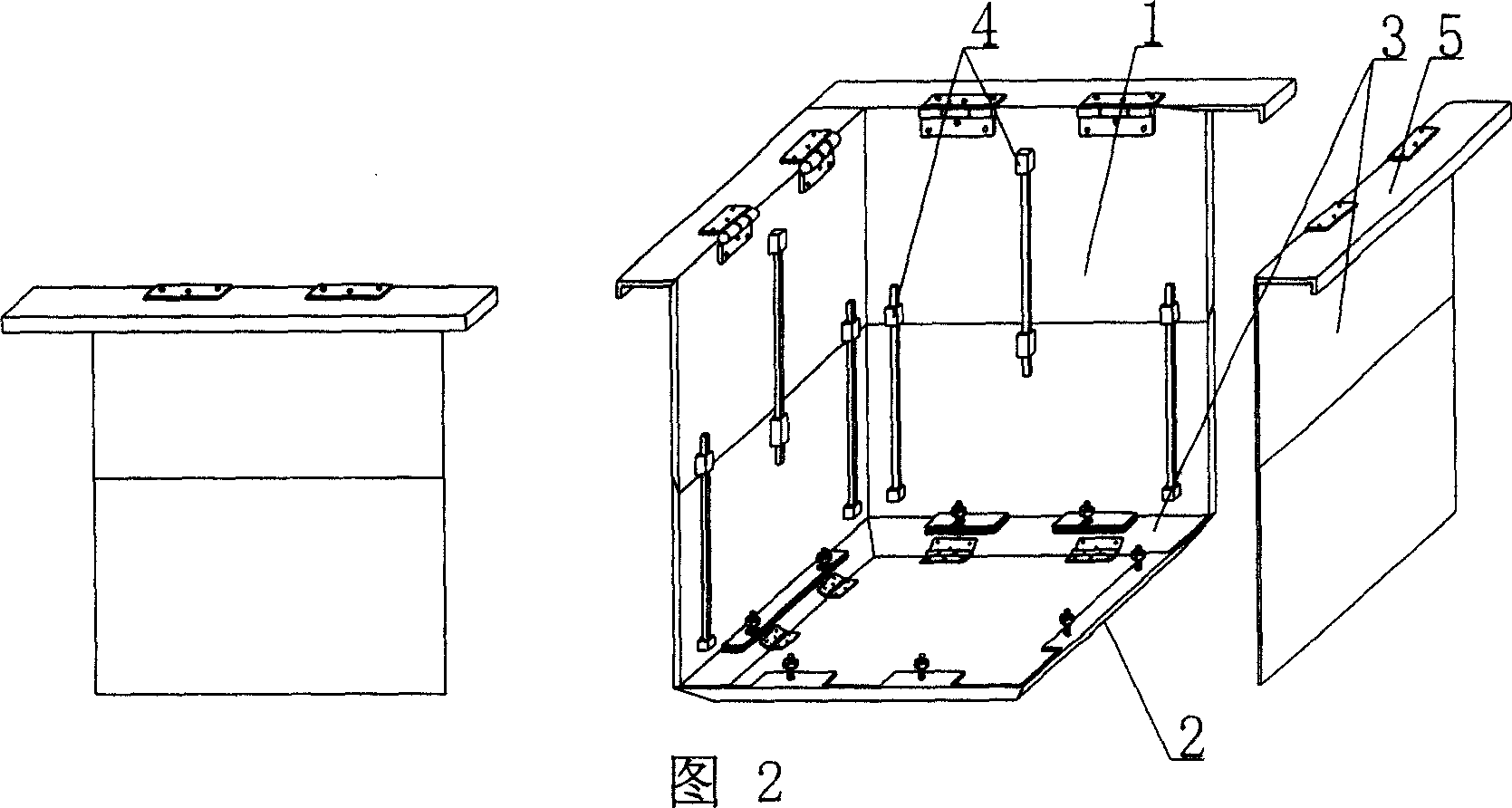 Forming die for component of die body