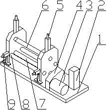 High-speed rail bridge hyperbolic pier cap forming edge rolling machine