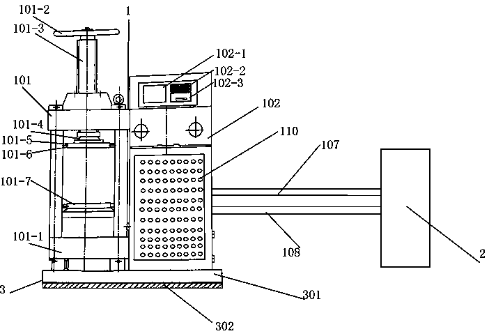 Circulating water-cooled pressure test device