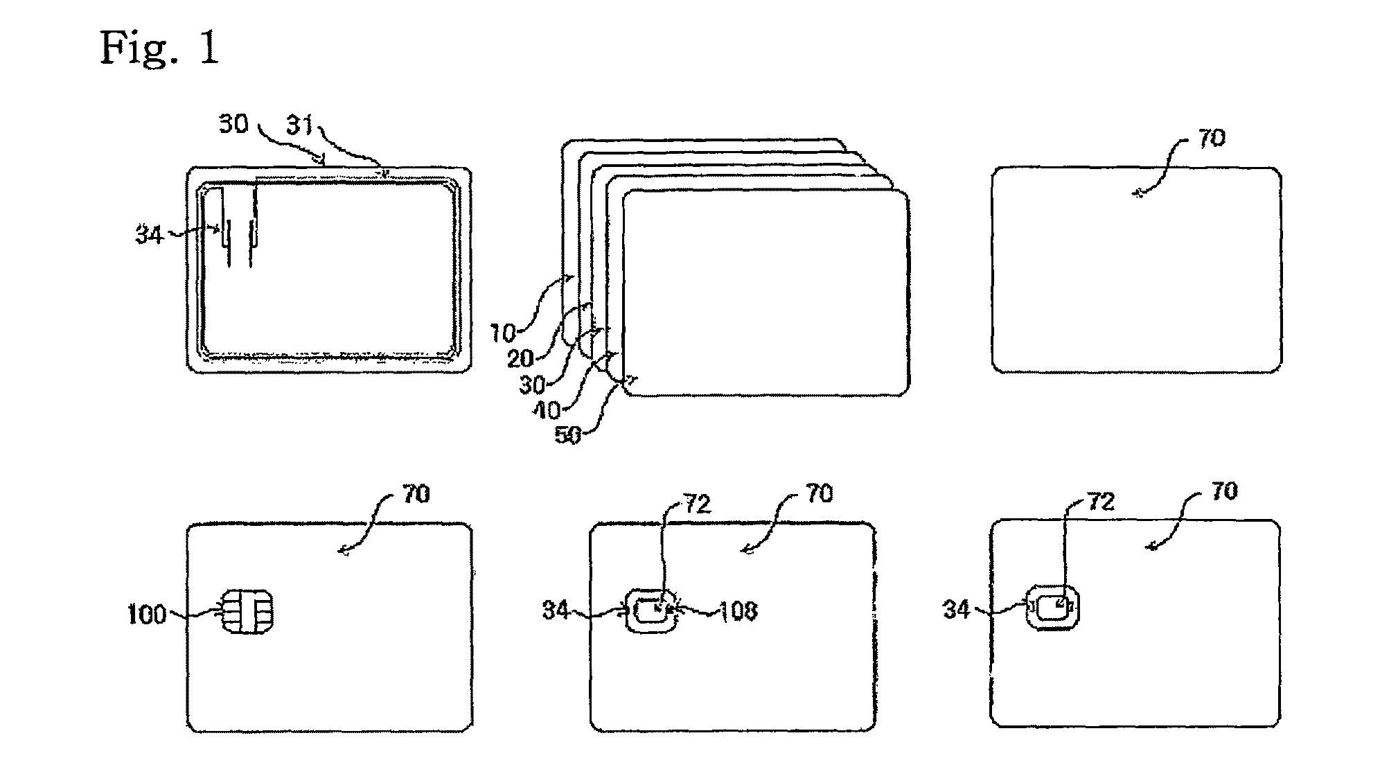 Combi-card and method for making the same