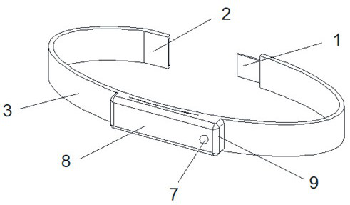 Intelligent temperature measurement wristband