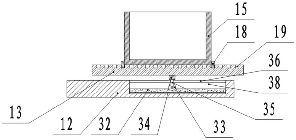 Fabricated type building module pouring device