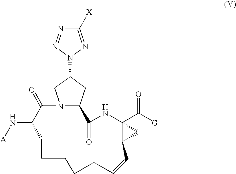 Tetrazolyl macrocyclic hepatitis c serine protease inhibitors