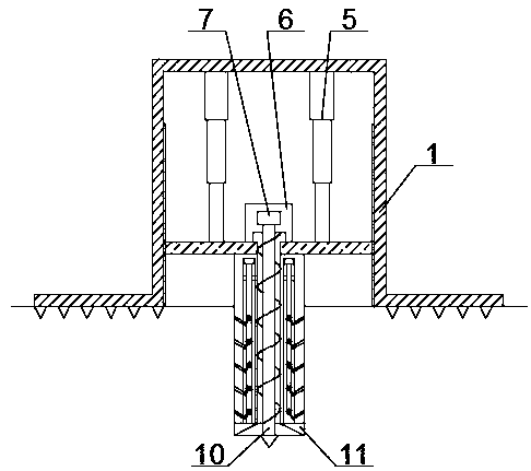 Sampling device for soil monitoring