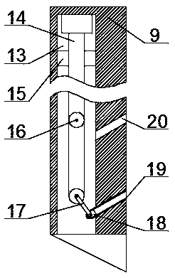 Sampling device for soil monitoring