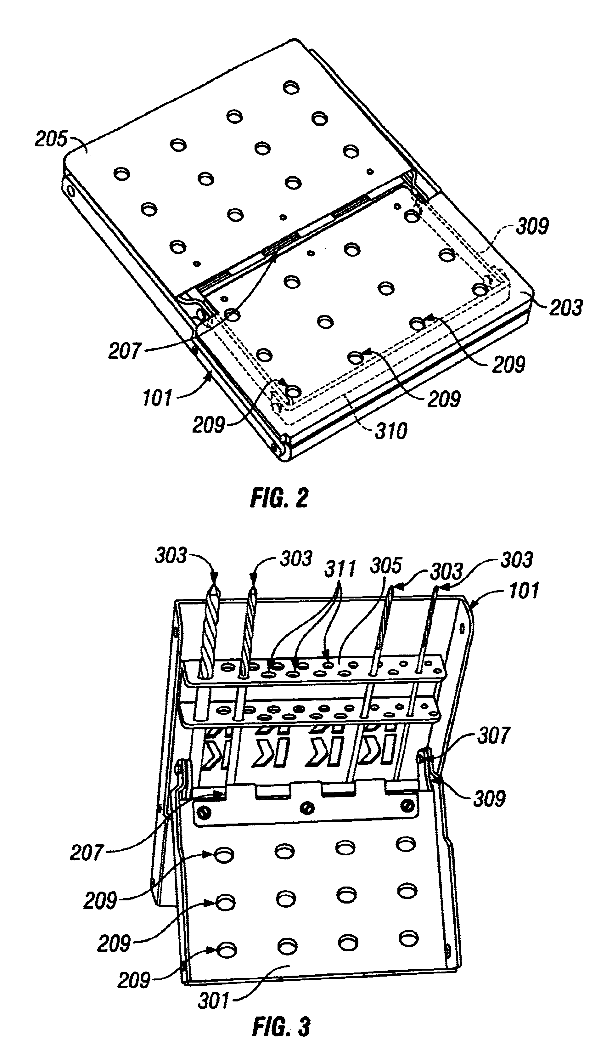 Sterilization case for surgical instruments