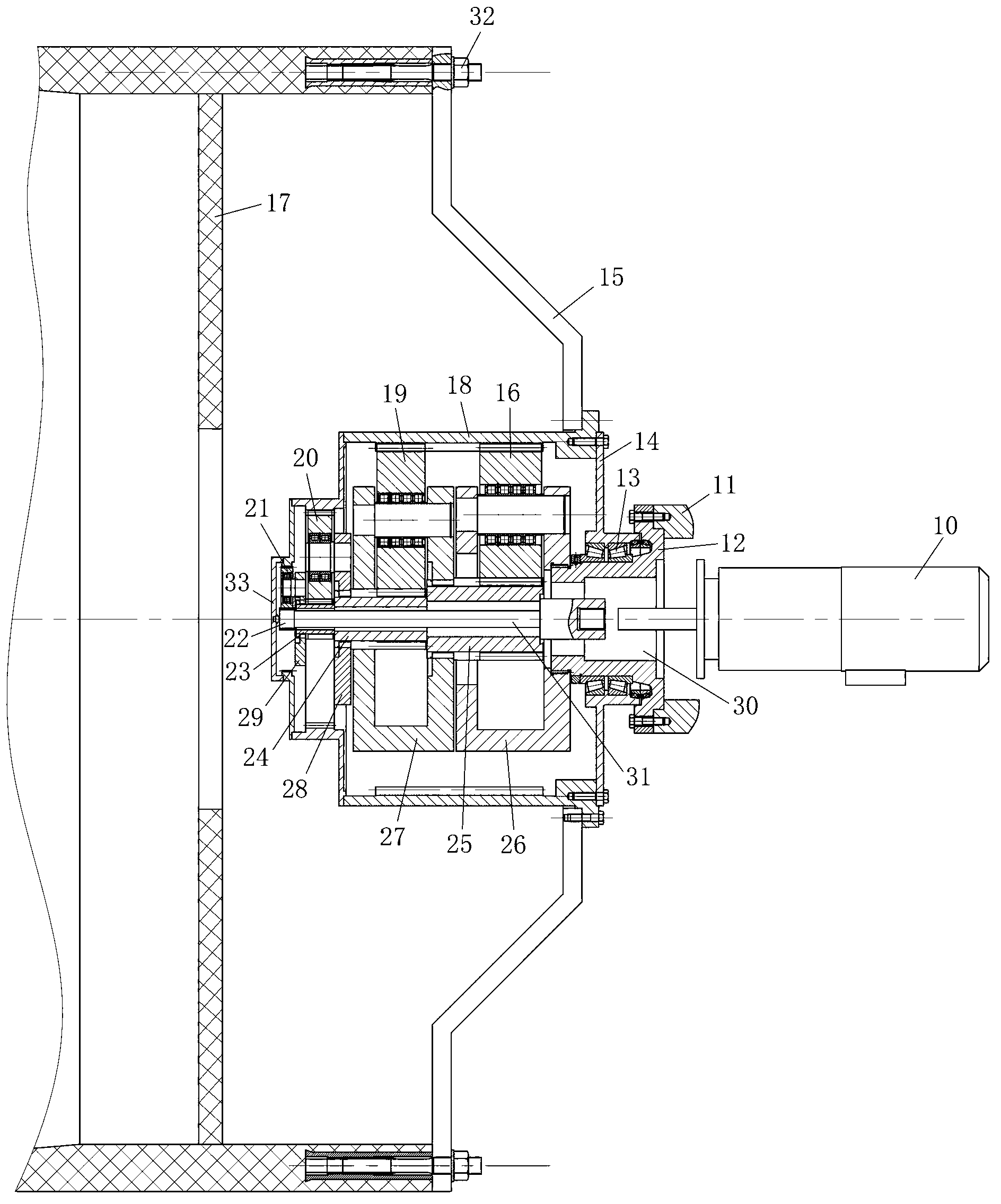 Wind generating set and variable pitch driving system thereof