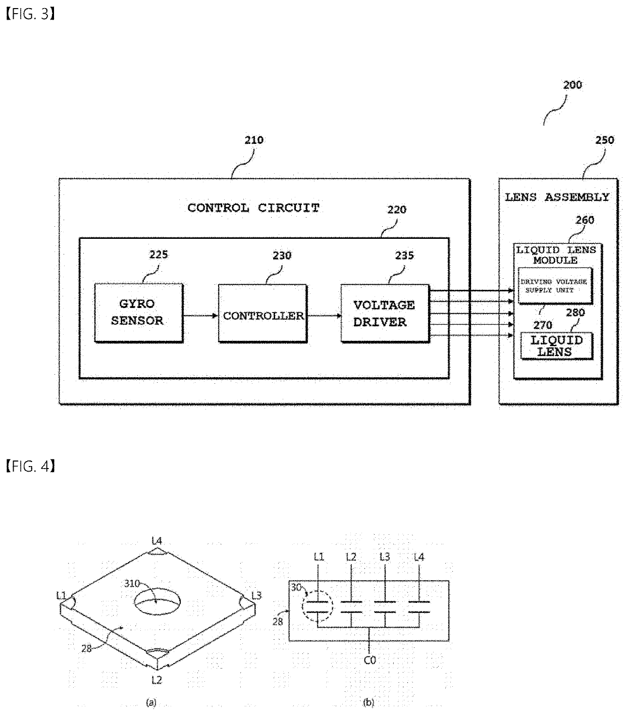 Method for applying driving voltage for liquid lens, camera module, and optical instrument including the module