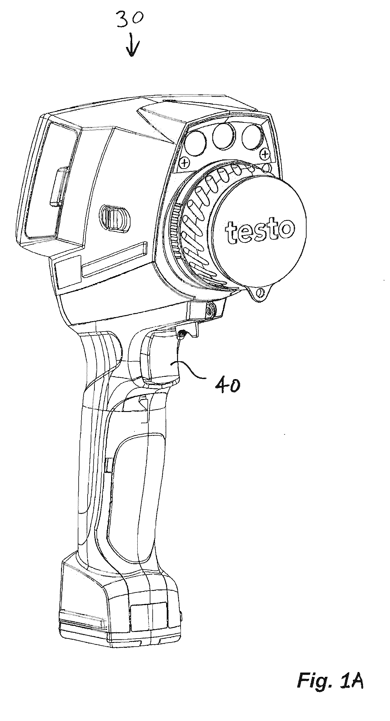 Thermal imaging camera for taking thermographic images