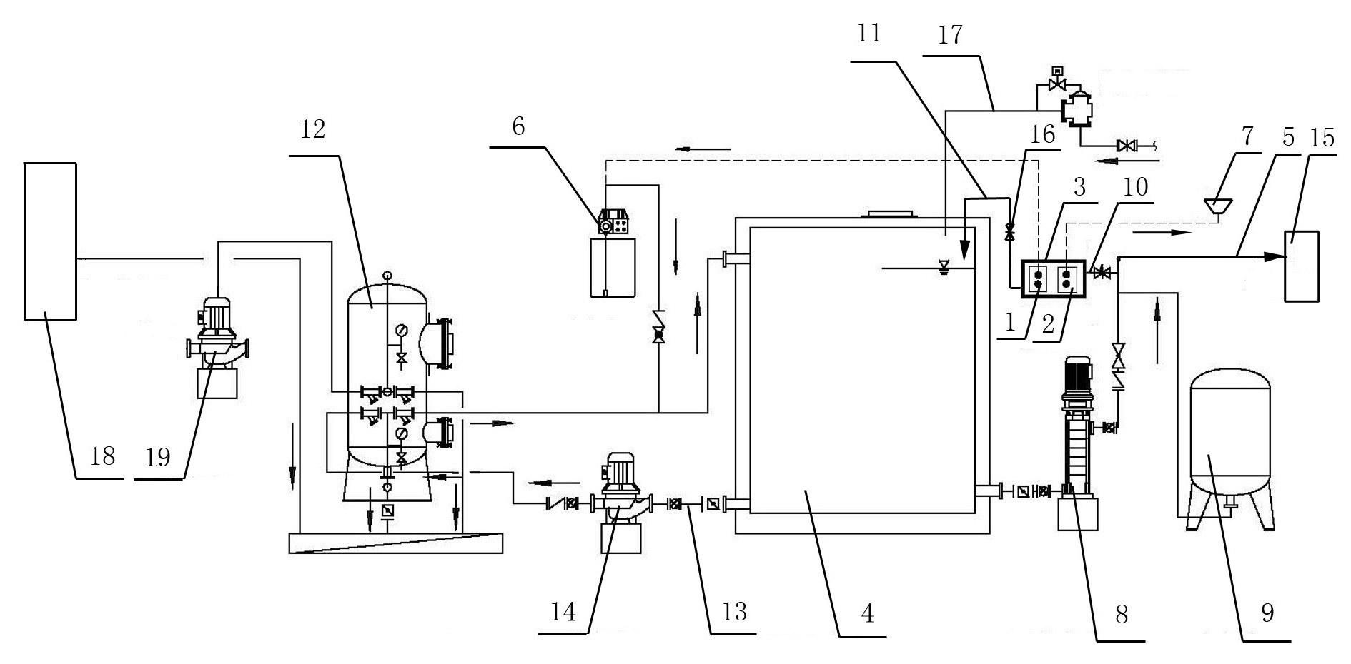 Online detection method and device for building reclaimed water