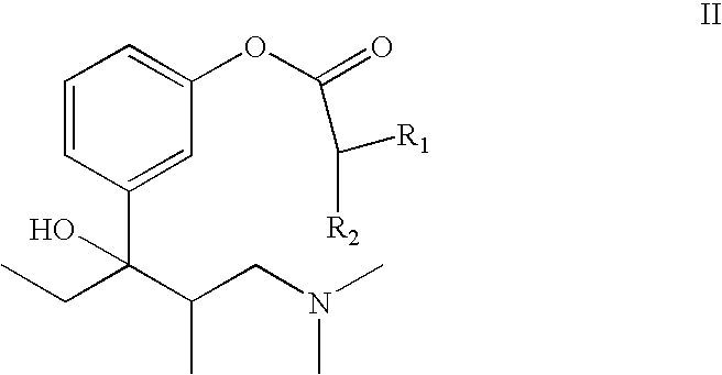 Pharmaceutically active salts and esters of 1-dimethylamino-3-(3-methoxyphenyl)-2-methylpentan-3-ol and 3- (3-dimethylamino-1-ethyl-1-hydroxy-2-methylpropyl)-phenol and methods of using same