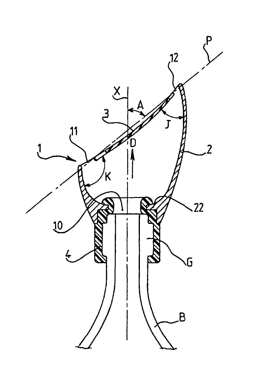 Drinking-cup for beverage consumption, and use for tasting champagne