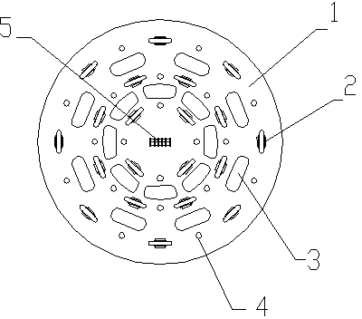 Drilling and rolling combination cutter disc structure for TBM (tunnel boring machine)