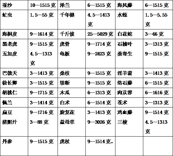 Medicine for treating femoral head necrosis and preparation method of medicine