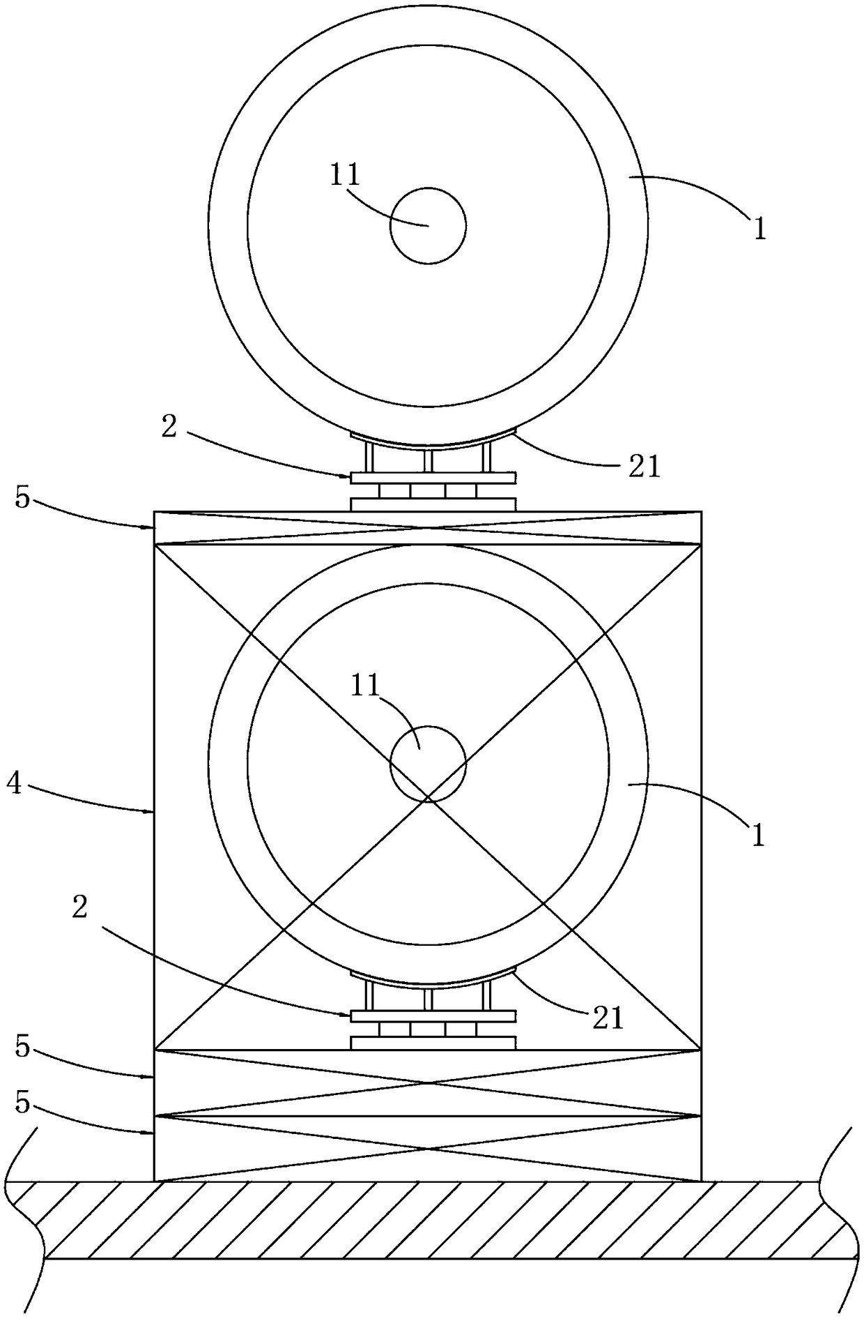 Online replacement method for drying cylinder shaft head of paper mill