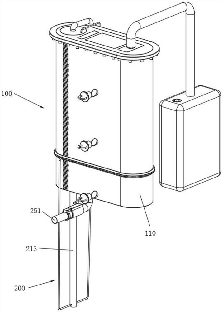 Different-depth sample sampling device for liquid food detection