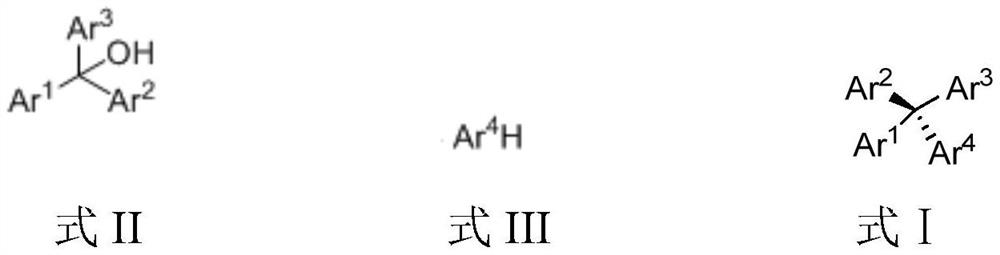 Chiral tetraaryl-substituted methane and its preparation method