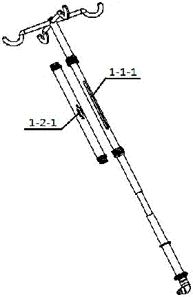 Multifunctional infusion monitoring special carrying sleeve rod