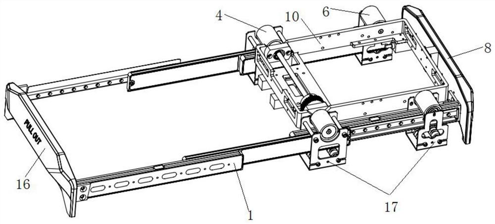 Footprint extraction device based on linear scanning imaging mode