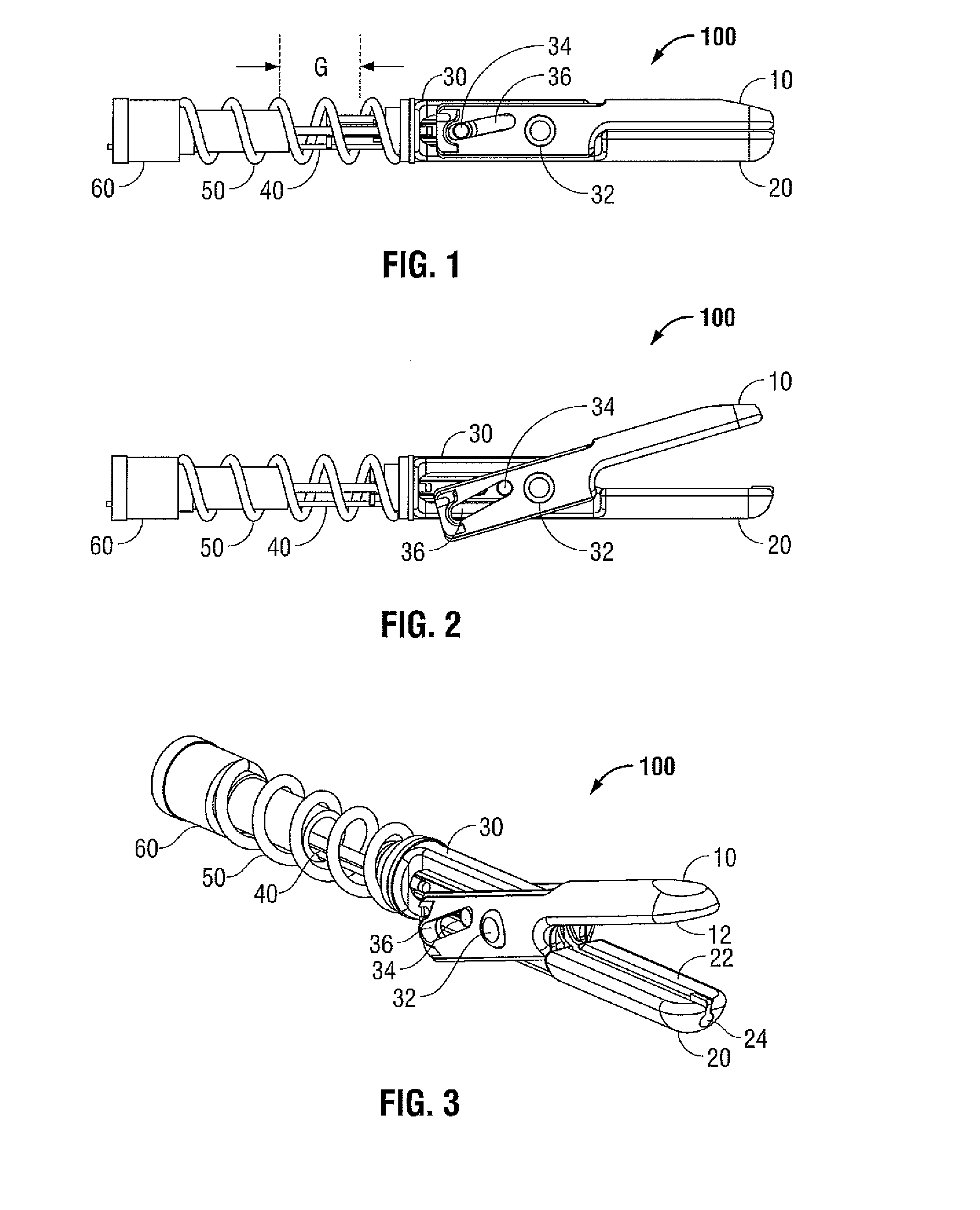 Apparatus For Performing Electrosurgical Procedures Having A Spring Mechanism Associated With The Jaw Members