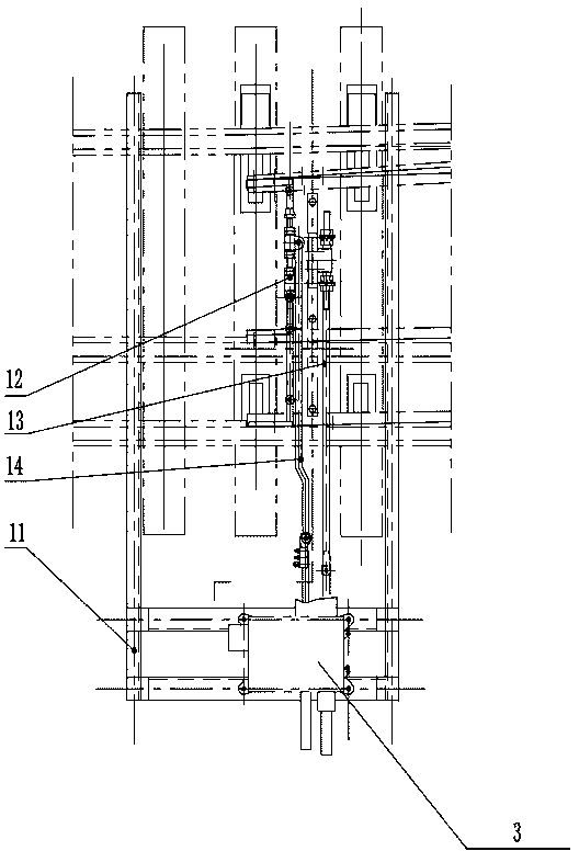 Automatic control system for sleeve rail turnout switch