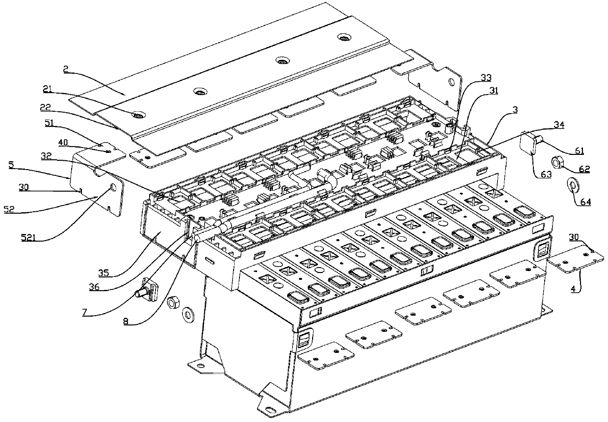 Battery module and wire harness plate assembly thereof and transfer conductive bar