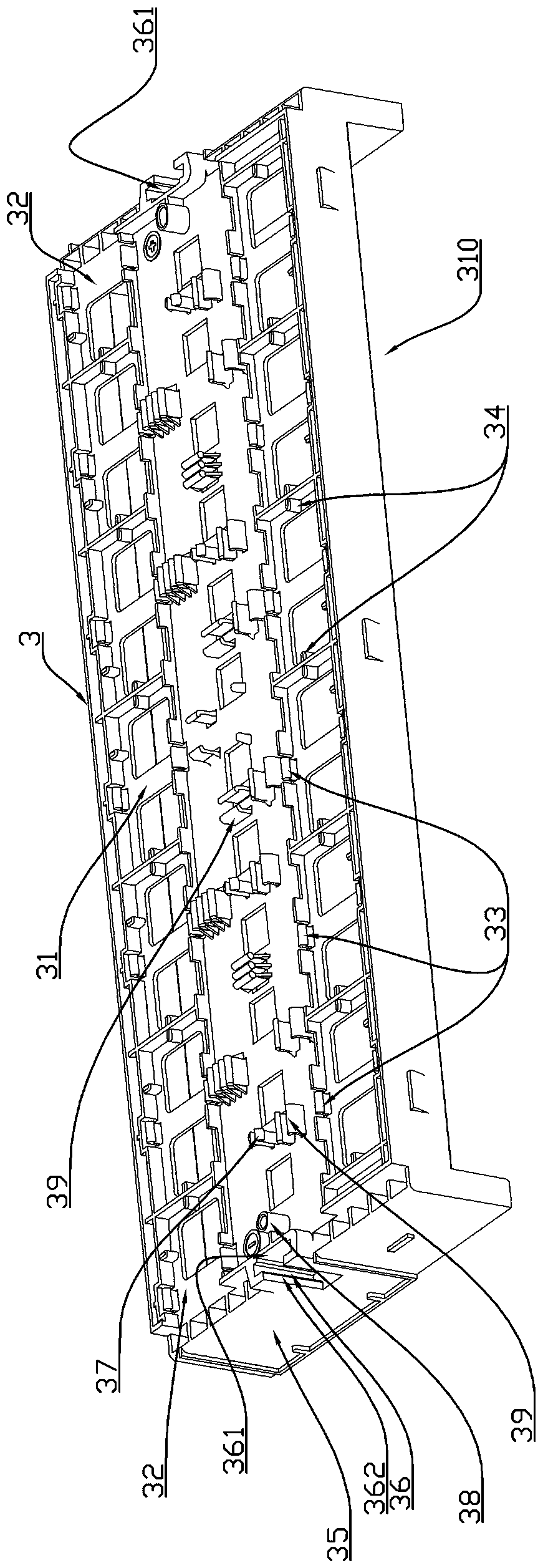 Battery module and wire harness plate assembly thereof and transfer conductive bar