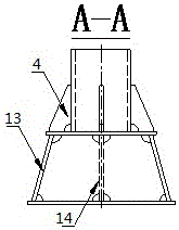 Supporting method and device used for assembling ship broadside curved sections