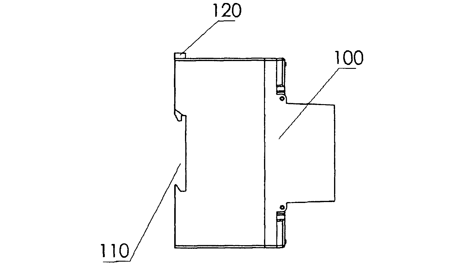 ZIGBEE technology-based three-phase guide rail-type installed electric energy meter