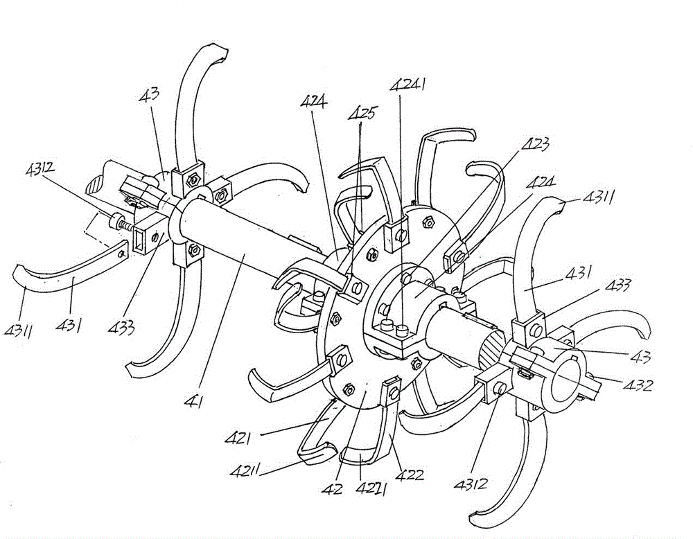 Ridging device for planting strawberries