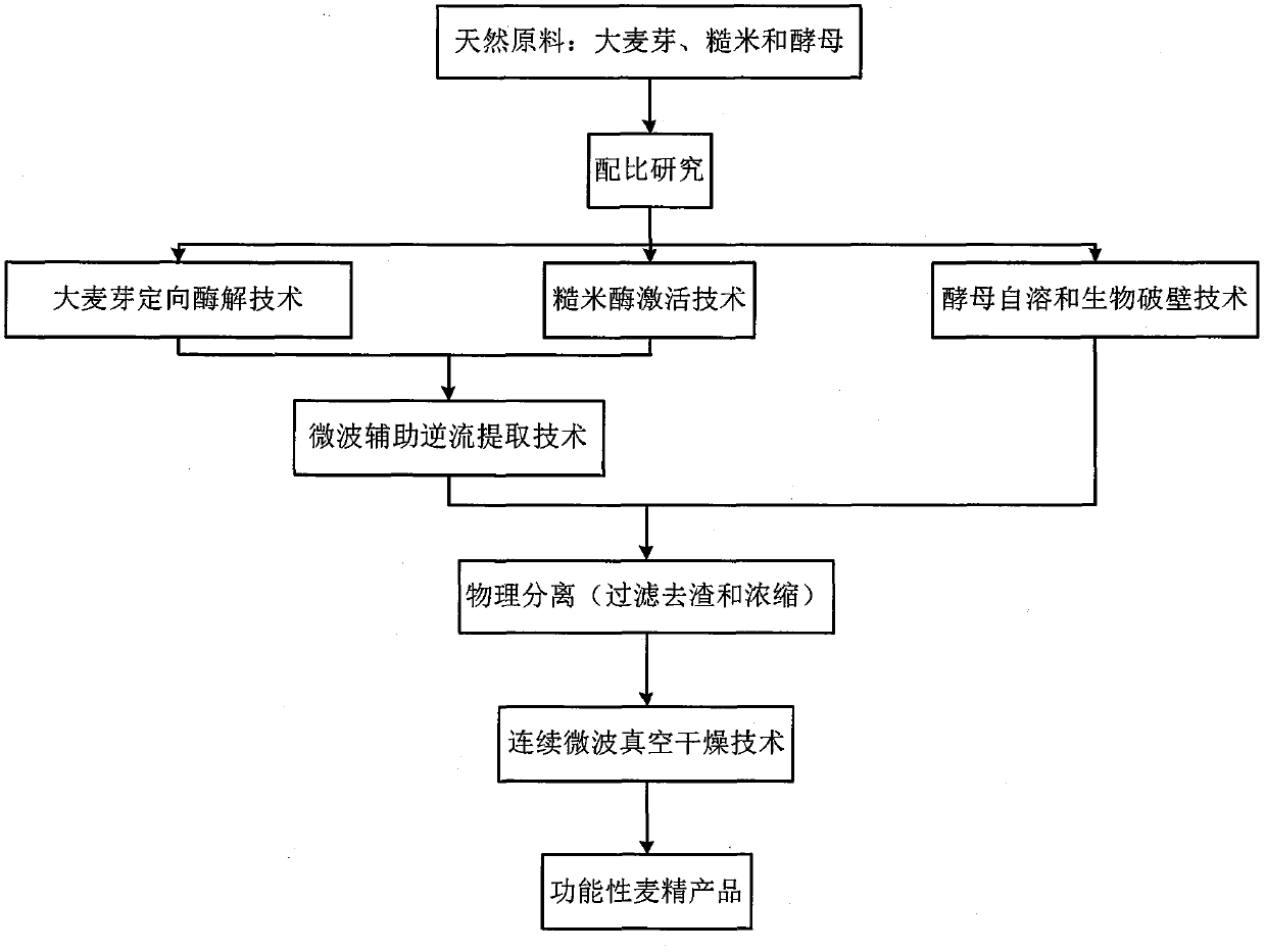 A kind of biological enrichment method of functional malt essence