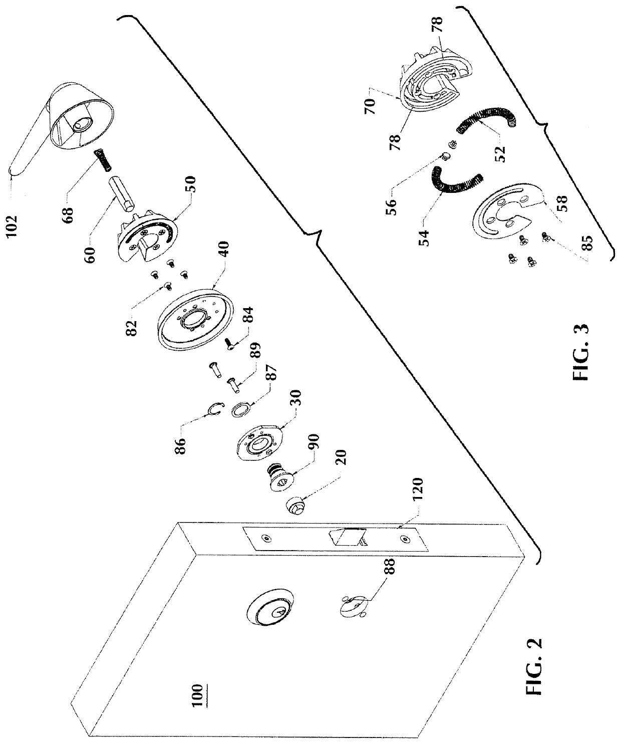 Anti-ligature lever