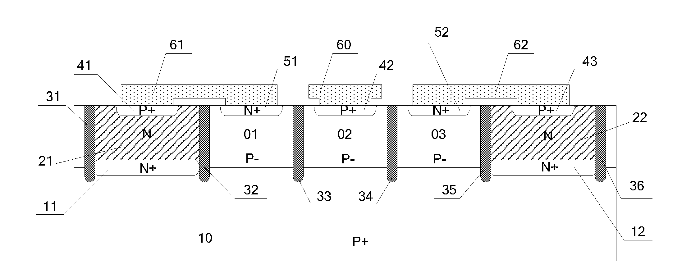 Bidirectional dual-channel transient voltage suppressor (TVS)