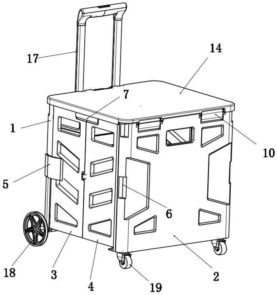 Folding shopping cart