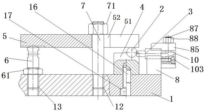 A positioning tool for shielding ring and insert welding