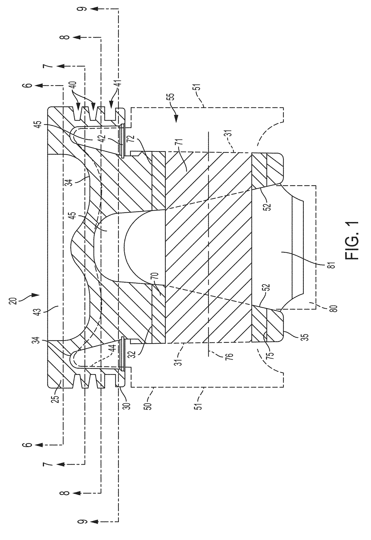 One piece cast ferrous crown piston for internal combustion engine