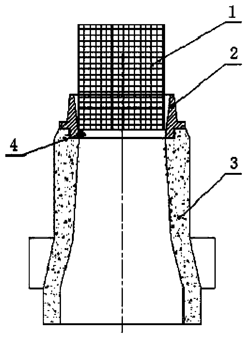 Casting pouring gate structure of hub