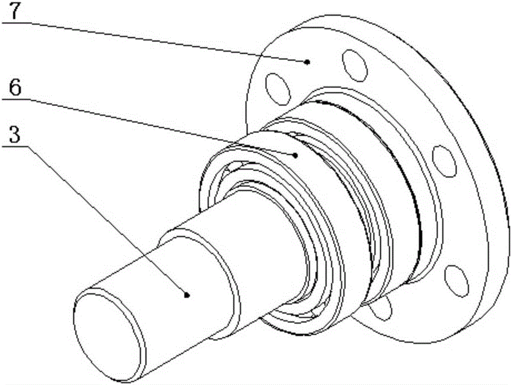 A crank group driving device that can be assembled