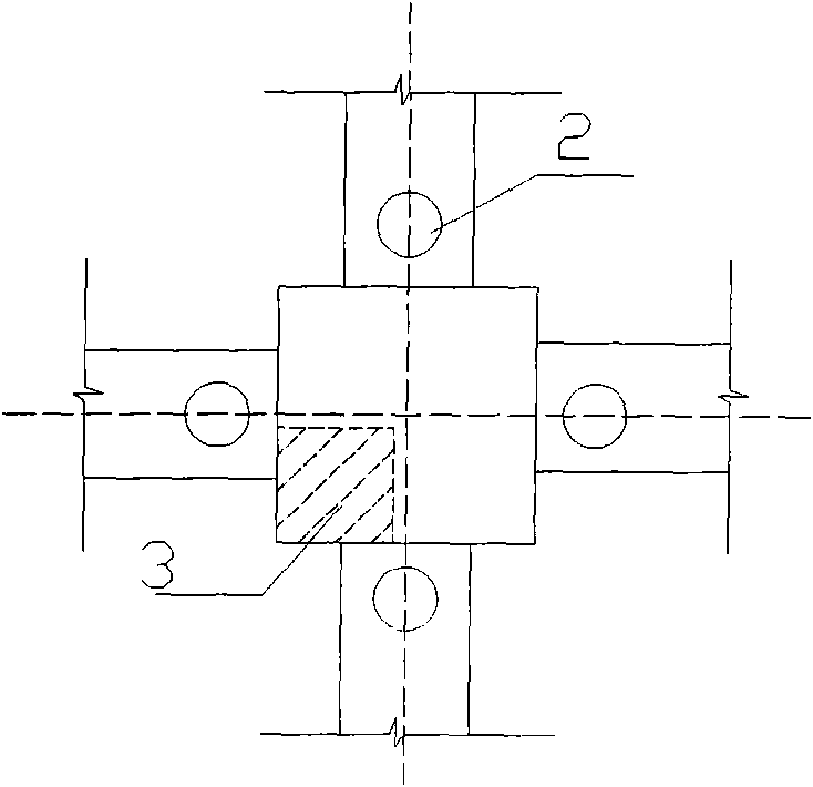 Method for reinforcing integral replacement concrete for high-rise building steeel bar concrete column