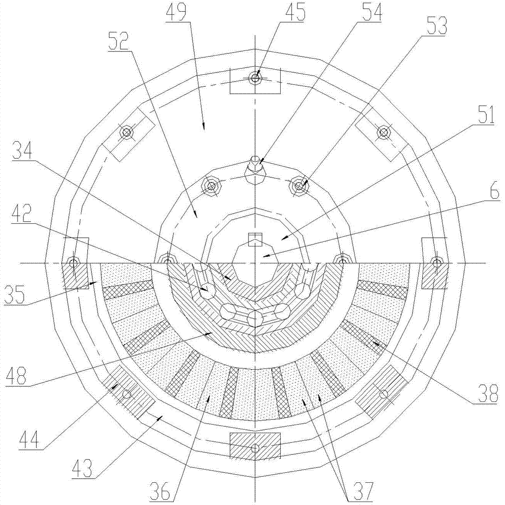 Double-tray-type permanent magnet eddy-current coupler with fixed end surface