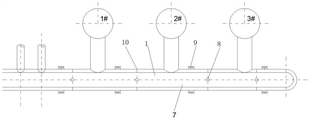 A semi-cast blast furnace hot blast stove pipe and its construction method