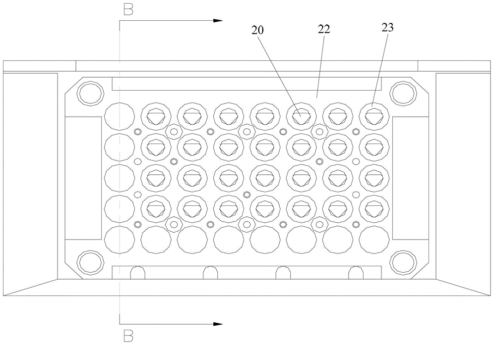 Fixing device of array laser device