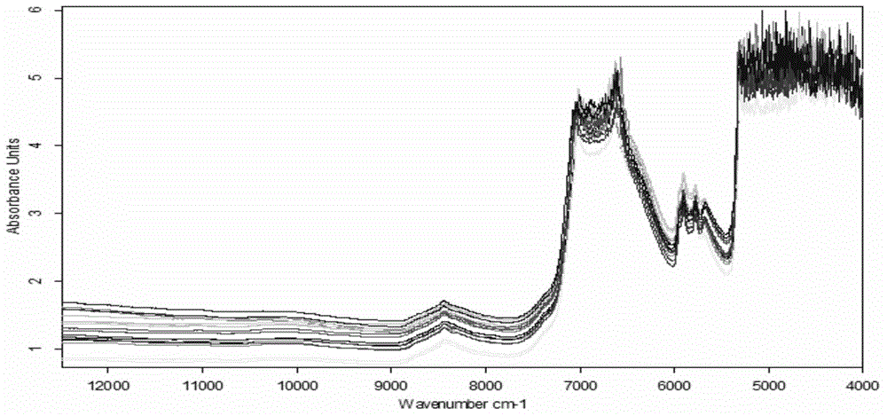 Method for monitoring quercetin in extraction process of folium ginkgo in real time by applying near-infrared technology