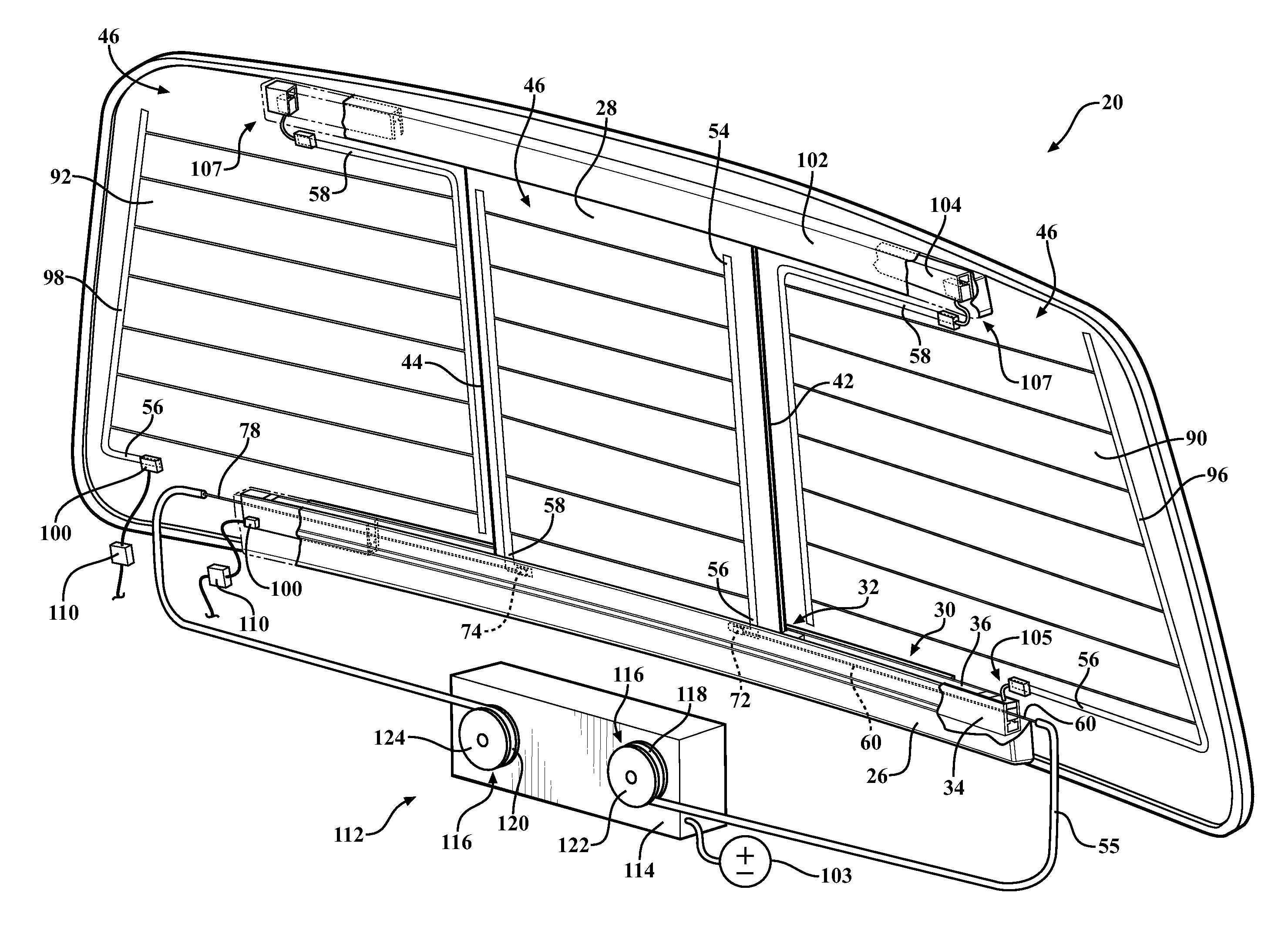 Sliding window assembly