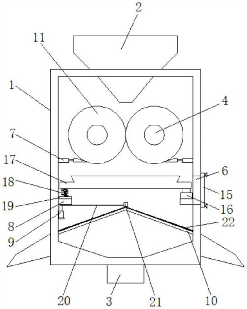 Milling device with automatic dredging function for rice processing