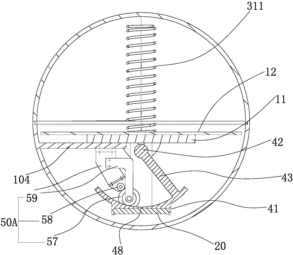 Swing type underwater detector and display method thereof